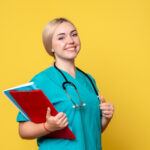 Sjuksköterska porträtt